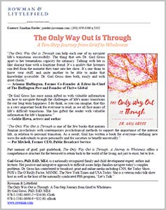 The Only Way Out is Through book press release cover