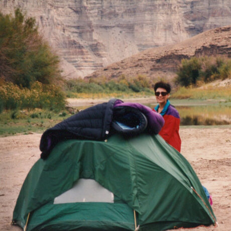 Dr. Gross Camping on the Saddle of Ausangate, Peru at 14,500'