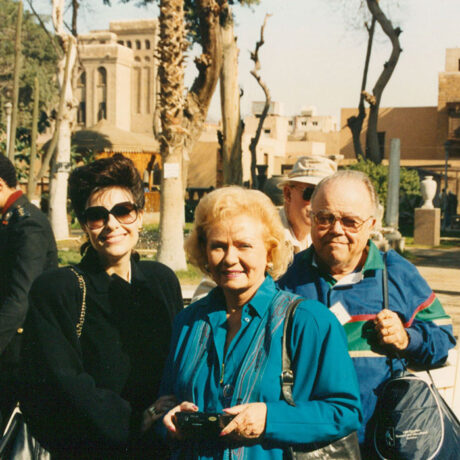 Dr. Gross, Mary Grace and Frank Horlock in Egypt